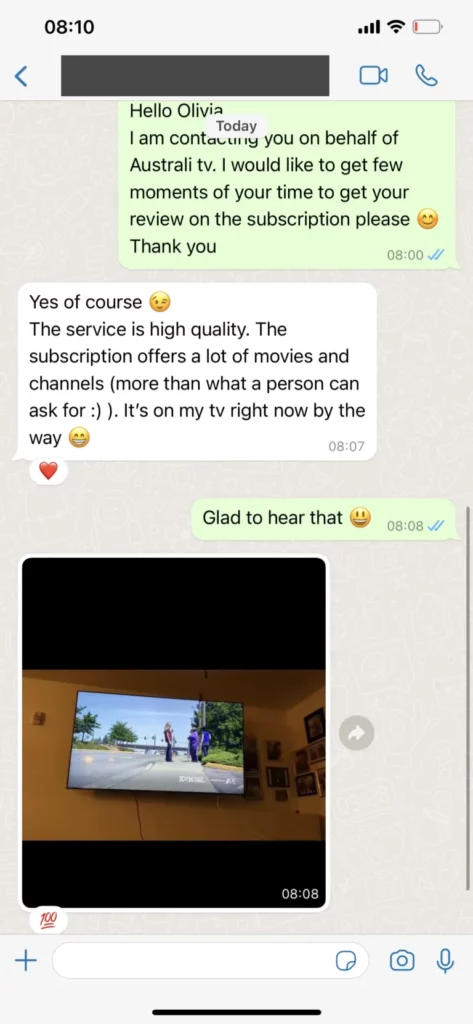 Customer review