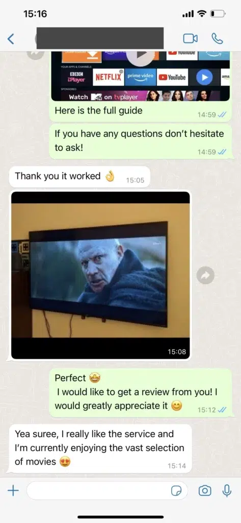 Customer review