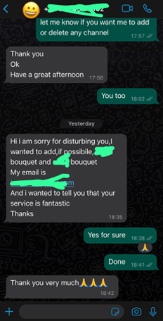 Customer review