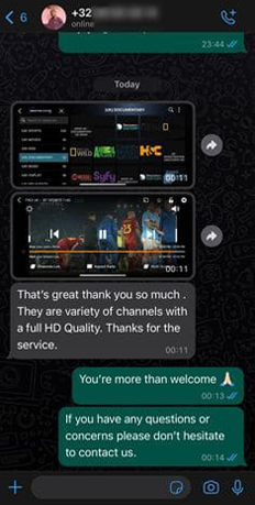 Customer review
